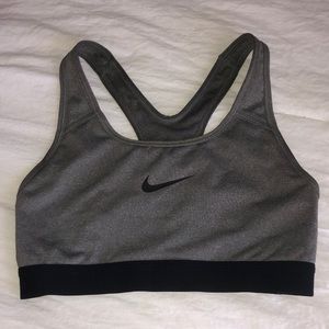 Gray Nike Sports Bra